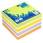 ΧΑΡΤΑΚΙΑ ΚΥΒΟΣ 4 ΧΡΩΜΑΤΑ BRILLIANT 75X75MM 450Φ INFO NOTES