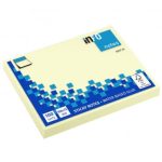 ΧΑΡΤΑΚΙΑ ΚΙΤΡΙΝΑ 100X75MM 100Φ INFO NOTES