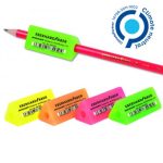 ΓΟΜΑ FANCY ΜΕ ΤΡΥΠΑ ΣΤΗ ΜΕΣΗ ΓΙΑ ΜΟΛΥΒΙ 4 FLUO ΧΡΩΜΑΤΑ ΚΟΥΤΙ 20 ΤΕΜΑΧΙΩΝ EFA * MY *