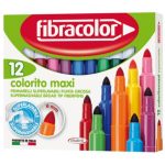 ΜΑΡΚΑΔΟΡΟΙ COLORITO MAXI 12 ΧΡΩΜΑΤΩΝ ΜΥΤΗ 6ΜΜ FIBRACOLOR