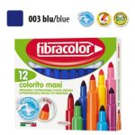 ΜΑΡΚΑΔΟΡΟΙ COLORITO MAXI ΜΠΛΕ ΜΟΝΟΧΡΩΜΙΕΣ ΜΥΤΗ 6ΜΜ ΚΟΥΤΙ 12 ΤΕΜΑΧΙΩΝ FIBRACOLOR