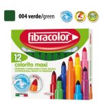 ΜΑΡΚΑΔΟΡΟΙ COLORITO MAXI ΠΡΑΣΙΝΟ ΜΟΝΟΧΡΩΜΙΕΣ ΜΥΤΗ 6ΜΜ ΚΟΥΤΙ 12 ΤΕΜΑΧΙΩΝ FIBRACOLOR