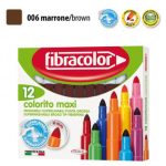 ΜΑΡΚΑΔΟΡΟΙ COLORITO MAXI ΚΑΦΕ ΜΟΝΟΧΡΩΜΙΕΣ ΜΥΤΗ 6ΜΜ ΚΟΥΤΙ 12 ΤΕΜΑΧΙΩΝ FIBRACOLOR