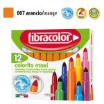 ΜΑΡΚΑΔΟΡΟΙ COLORITO MAXI ΠΟΡΤΟΚΑΛΙ ΜΟΝΟΧΡΩΜΙΕΣ ΜΥΤΗ 6ΜΜ ΚΟΥΤΙ 12 ΤΕΜΑΧΙΩΝ FIBRACOLOR
