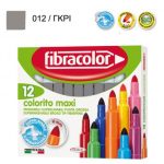 ΜΑΡΚΑΔΟΡΟΙ COLORITO MAXI ΓΚΡΙ ΜΟΝΟΧΡΩΜΙΕΣ ΜΥΤΗ 6ΜΜ ΚΟΥΤΙ 12 ΤΕΜΑΧΙΩΝ FIBRACOLOR