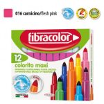 ΜΑΡΚΑΔΟΡΟΙ COLORITO MAXI ΡΟΖ ΜΟΝΟΧΡΩΜΙΕΣ ΜΥΤΗ 6ΜΜ ΚΟΥΤΙ 12 ΤΕΜΑΧΙΩΝ FIBRACOLOR