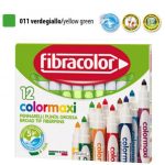 ΜΑΡΚΑΔΟΡΟΙ JUMBO COLORMAXI ΑΝΟΙΧΤΟ ΠΡΑΣΙΝΟ ΜΟΝΟΧΡΩΜΙΕΣ ΚΟΥΤΙ 12 ΤΕΜΑΧΙΩΝ FIBRACOLOR