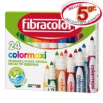 ΜΑΡΚΑΔΟΡΟΙ JUMBO COLORMAXI 24 XΡΩΜΑΤΩΝ FIBRACOLOR