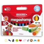 ΜΑΡΚΑΔΟΡΟΙ MEGASTAMP 10 ΤΕΜΑΧΙΩΝ FIBRACOLOR