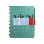 ΤΕΤΡΑΔΙΟ ΔΙΠΛΟ ΣΠΙΡΑΛ A4 PROJECT BOOK ΜΕ ΤΡΥΠΕΣ 5Θ. 200ΣΕΛ. 80 GSM ΧΡΩΜΑ ΜΕΤΑΛΛΙΚΟ ΠΡΑΣΙΝΟ PUKKA
