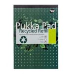 ΜΠΛΟΚ ΣΗΜΕΙΩΣΕΩΝ A4 RECYCLED ΜΕ ΤΡΥΠΕΣ ΚΑΙ ΠΕΡΙΘΩΡΙΟ 100ΣΕΛ. 80 GSM ΧΡΩΜΑ ΠΡΑΣΙΝΟ PUKKA
