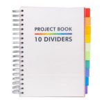 ΤΕΤΡΑΔΙΟ ΔΙΠΛΟ ΣΠΙΡΑΛ B5 PROJECT BOOK ΜΕ 10 ΧΡΩΜ. ΔΙΑΧΩΡΙΣΤΙΚΑ, 400ΣΕΛ. 80 GSM ΧΡΩΜΑ ΛΕΥΚΟ PUKKA
