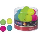 ΤΡΕΛΟΜΠΑΛΑΚΙΑ ΛΑΣΤΙΧΕΝΙΑ (GUMMIBALL) GLOW IN THE DARK, 40MM, 4 ΑΣΟΡΤΙ ΧΡΩΜΑΤΑ ΣΤΑΝΤ 24 ΤΕΜΑΧΙΩΝ BRUNNEN