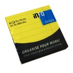 ΧΑΡΤΑΚΙΑ BRILLIANT ΚΙΤΡΙΝΟ ΜΕ ΓΡΑΜΜΕΣ 75X75MM 80Φ INFO NOTES