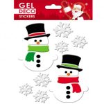 CHRISTMAS GEL STICKERS 13,5X15CM GN74 GLOBAL GIFT