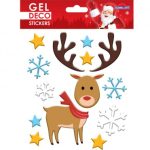 CHRISTMAS GEL STICKERS 13,5X15CM GN94 GLOBAL GIFT