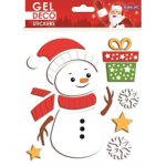 CHRISTMAS GEL STICKERS 13,5X15CM 310505 GLOBAL GIFT