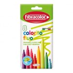 ΜΑΡΚΑΔΟΡΟΙ COLORITO ΨΙΛΗΣ ΓΡΑΦΗΣ 3ΜΜ 8 FLUO ΧΡΩΜΑΤΩΝ FIBRACOLOR