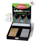 ΜΑΡΚΑΔΟΡΟΙ COLORITO METAL ΣΤΑΝΤ 48 ΤΕΜΑΧΙΩΝ ΜΥΤΗ 3ΜΜ 6 ΑΣΟΡΤΙ ΧΡΩΜΑΤΑ FIBRACOLOR