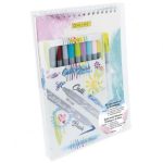 AQUARELL AND BLENDING (10 ΜΑΡΚ.ΚΑΛΛΙΓΡ. ΠΙΝΕΛΟ + 1 ΚΕΝΟ ΠΙΝΕΛΟ ΝΕΡΟΥ + ΜΠΛΟΚ ΑΚΟΥΑΡ. Α5 + ΠΕΡΙΟΔΙΚΟ) *ONLINE