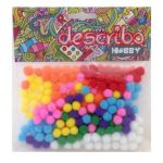 POMPONS ΔΙAΦΟΡΑ ΧΡΩΜΑΤΑ 200 ΤΕΜAΧΙΑ ΜΕΓΕΘΟΣ 10 MM DESCRIBO * CN *