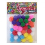 POMPONS ΔΙAΦΟΡΑ ΧΡΩΜΑΤΑ 50 ΤΕΜAΧΙΑ ΜΕΓΕΘΟΣ 25 MM DESCRIBO * CN *