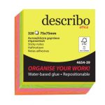 ΧΑΡΤΑΚΙΑ ΚΥΒΟΣ 4 ΧΡΩΜΑΤΑ BRILLIANT 75X75MM 320Φ DESCRIBO