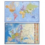 ΣΟΥΜΕΝ ΓΡΑΦΕΙΟΥ 59,8 Χ 36,5 CM EUROPE   WORLD 2 ΣΧΕΔΙΑ VIQUEL