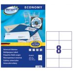 ΕΤΙΚΕΤΕΣ I+L+C 105X74MM 8 ΦΥΛΛΟ ΠΑΚΕΤΟ 100 ΦΥΛΛΩΝ AVERY ZWECKFORM