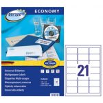 ΕΤΙΚΕΤΕΣ I+L+C 63,5X38,1MM 21 ΦΥΛΛΟ ΠΑΚΕΤΟ 100 ΦΥΛΛΩΝ AVERY ZWECKFORM
