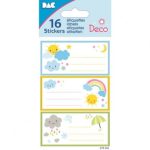 ΕΤΙΚΕΤΕΣ ΣΧΟΛΙΚΕΣ 8Χ12 CM 16 ΤΕΜΑΧΙΑ 170242 GLOBAL GIFT