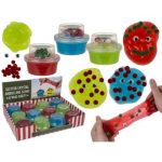 SLIME GLITTER XMAS PARTY (+POMPONS, ΜΑΤΑΚΙΑ ΧΕΙΡΟΤ.), 130GR, 3 ΑΣ. ΧΡΩΜ., ΣΤΑΝΤ 12 ΤΕΜΑΧΙΩΝ BLUE GIFTS