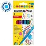 ΜΑΡΚΑΔΟΡΟΙ GLITTER ΧΡΩΜΑΤΑ ΚΟΥΤΙ 8 ΤΕΜΑΧΙΩΝ EFA