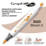 ΜΑΡΚΑΔΟΡΟΙ ΑΚΡΥΛΙΚΟΙ ΔΙΠΛΗ ΜΥΤΗ ΠΙΝΕΛΟ BROWN 2 ΚΟΥΤΙ 3 ΤΕΜΑΧΙΩΝ GRAPH IT GO* OZ