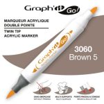 ΜΑΡΚΑΔΟΡΟΙ ΑΚΡΥΛΙΚΟΙ ΔΙΠΛΗ ΜΥΤΗ ΠΙΝΕΛΟ BROWN 5 ΚΟΥΤΙ 3 ΤΕΜΑΧΙΩΝ GRAPH IT GO OZ