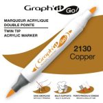 ΜΑΡΚΑΔΟΡΟΙ ΑΚΡΥΛΙΚΟΙ ΔΙΠΛΗ ΜΥΤΗ ΠΙΝΕΛΟ COPPER ΚΟΥΤΙ 3 ΤΕΜΑΧΙΩΝ GRAPH IT GO* OZ