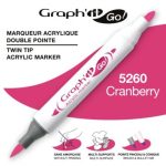 ΜΑΡΚΑΔΟΡΟΙ ΑΚΡΥΛΙΚΟΙ ΔΙΠΛΗ ΜΥΤΗ ΠΙΝΕΛΟ CRANBERRY ΚΟΥΤΙ 3 ΤΕΜΑΧΙΩΝ GRAPH IT GO OZ