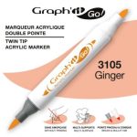 ΜΑΡΚΑΔΟΡΟΙ ΑΚΡΥΛΙΚΟΙ ΔΙΠΛΗ ΜΥΤΗ ΠΙΝΕΛΟ GINGER ΚΟΥΤΙ 3 ΤΕΜΑΧΙΩΝ GRAPH IT GO OZ