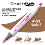 ΜΑΡΚΑΔΟΡΟΙ ΑΚΡΥΛΙΚΟΙ ΔΙΠΛΗ ΜΥΤΗ ΠΙΝΕΛΟ NUDE 3 ΚΟΥΤΙ 3 ΤΕΜΑΧΙΩΝ GRAPH IT GO OZ