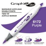 ΜΑΡΚΑΔΟΡΟΙ ΑΚΡΥΛΙΚΟΙ ΔΙΠΛΗ ΜΥΤΗ ΠΙΝΕΛΟ PURPLE ΚΟΥΤΙ 3 ΤΕΜΑΧΙΩΝ GRAPH IT GO OZ