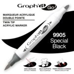 ΜΑΡΚΑΔΟΡΟΙ ΑΚΡΥΛΙΚΟΙ ΔΙΠΛΗ ΜΥΤΗ ΠΙΝΕΛΟ SPECIAL BLACK  ΚΟΥΤΙ 3 ΤΕΜΑΧΙΩΝ GRAPH IT GO* OZ
