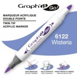 ΜΑΡΚΑΔΟΡΟΙ ΑΚΡΥΛΙΚΟΙ ΔΙΠΛΗ ΜΥΤΗ ΠΙΝΕΛΟ WISTERIA ΚΟΥΤΙ 3 ΤΕΜΑΧΙΩΝ GRAPH IT GO OZ