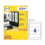ΕΤΙΚΕΤΕΣ *ΛΕΥΚΕΣ INKJET 200X60 4 ΦΥΛΛΟ ΠΑΚΕΤΟ 25 ΦΥΛΛΩΝ AVERY