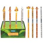 ΜΟΛΥΒΙ TOPPER JUNGLE ANIMAL  4 ΑΣΟΡΤΙ ΣΧΕΔΙΑ, HB,  ΣΤΑΝΤ 24 ΤΕΜΑΧΙΩΝ STYLEX