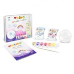 JUNIORKIT KAWAI SET (2 PASTEL ΠΗΛΟΙ 250GR + ΚΑΛΟΥΠΙ + ΠΙΝΕΛΟ + ΤΕΜΠΕΡΕΣ 4,5ML +  CREATIVE BOOK) CMP
