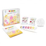 JUNIORKIT SWEET CREATIONS SET (2 PASTEL ΠΗΛΟΙ 250GR + ΚΑΛΟΥΠΙ + ΠΙΝΕΛΟ + ΤΕΜΠΕΡΕΣ 4,5ML +  CREATIVE BOOK) CMP