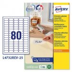 ΕΤΙΚΕΤΕΣ ΑΦΑΙΡΟΥΜΕΝΕΣ I+L+C 35,6 x 16,9MM 80 ΦΥΛΛΟ ΠΑΚΕΤΟ 25 ΦΥΛΛΩΝ + 5 ΔΩΡΟ AVERY ZWECKFORM