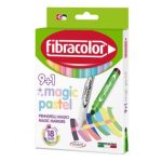 ΜΑΡΚΑΔΟΡΟΙ ΜΑΓΙΚΟΙ 9+1 ΠΑΣΤΕΛ ΧΡΩΜΑΤΑ FIBRACOLOR