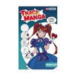 MANGA ΣΤΕΝΣΙΛ Α4 TEMPLATE MAGIC GIRL OZ