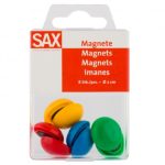 ΜΑΓΝΗΤΕΣ ΧΡΩΜΑΤΙΣΤΟΙ 20MM ΣΕ BLISTER 8 TΕΜΑΧΙΩΝ SAX